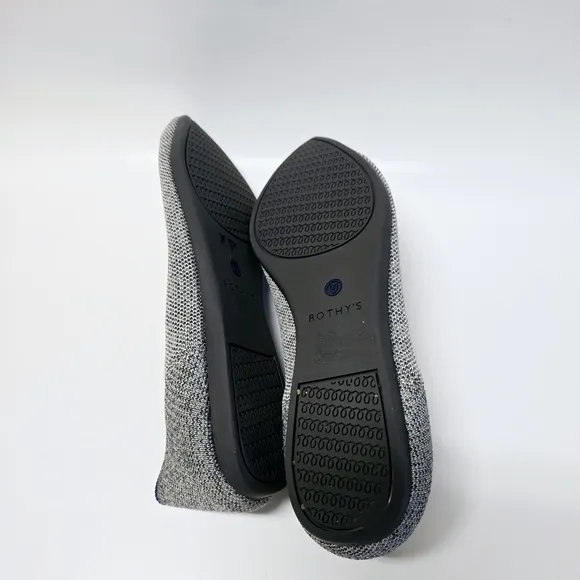 ROTHY’S Heathered Gray Flats Size 9.5