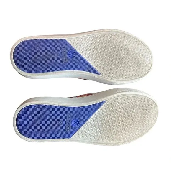 Rothy’s Kid’s White Flame  Slip On Sneakers Size 2
