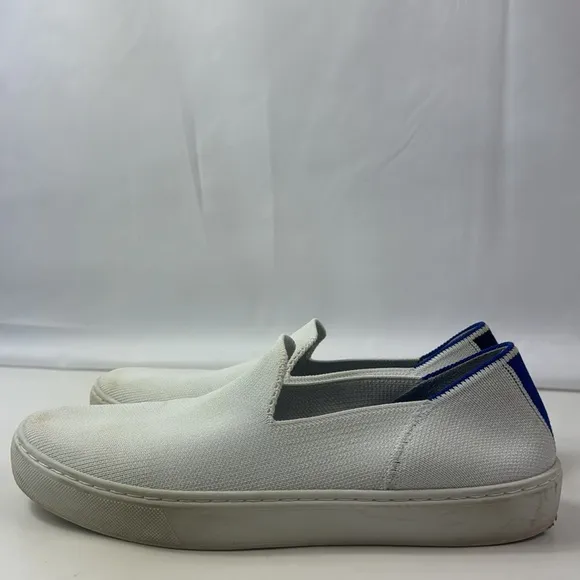 Rothy’s Knit White Stripe Slip On Classic Women's Sneakers