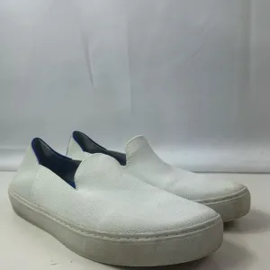 Rothy’s Knit White Stripe Slip On Classic Women's Sneakers