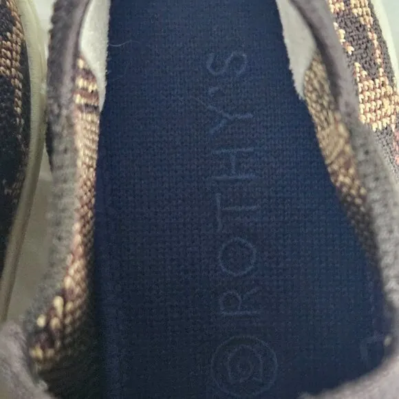 Rothy's Leopard Print Slip-On Sneakers Size 8