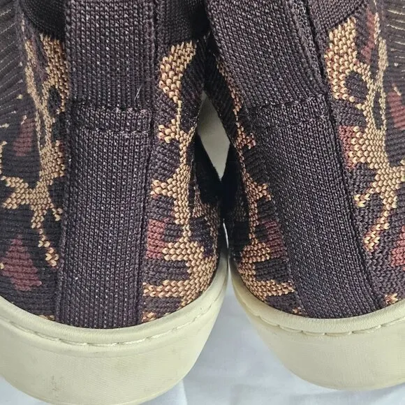 Rothy's Leopard Print Slip-On Sneakers Size 8