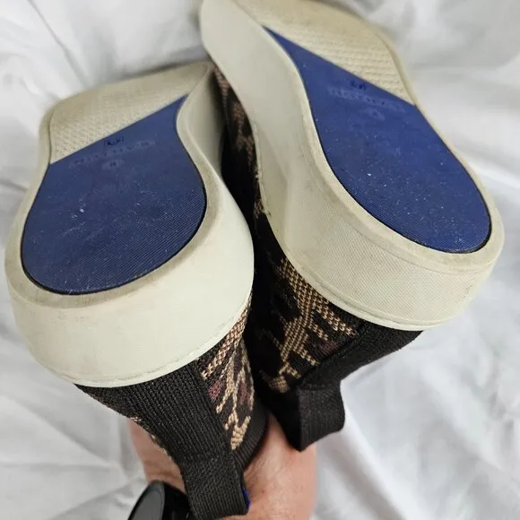Rothy's Leopard Print Slip-On Sneakers Size 8