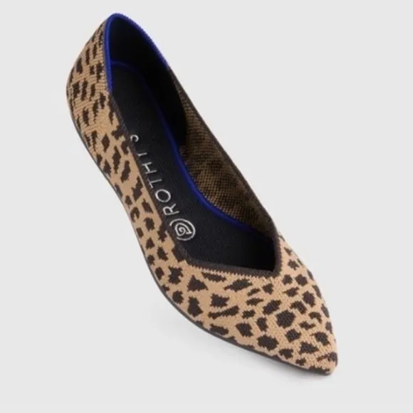 Rothy’s Leopard Print Women's Flats Pointed Toe