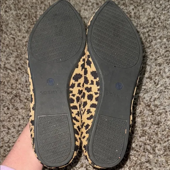 Rothy’s Leopard Print Women's Flats Pointed Toe