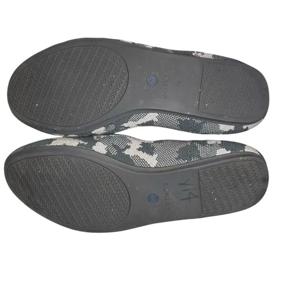 Rothy’s Loafers in Grey Botanicamo Knit Fabric Slip On Flats Women’s US 10 EU 41