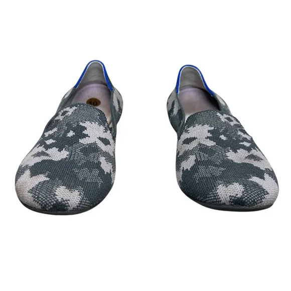 Rothy’s Loafers in Grey Botanicamo Knit Fabric Slip On Flats Women’s US 10 EU 41