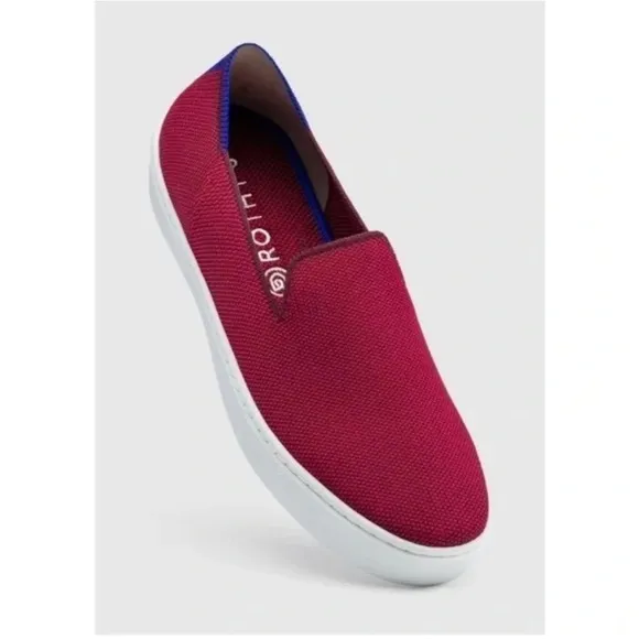 Rothy's Slip On Red Garnet Retired Sneaker 7.5  spring classic slip on boho