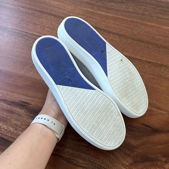Rothy’s Slip on Sneakers in “Anchor”, Size 8