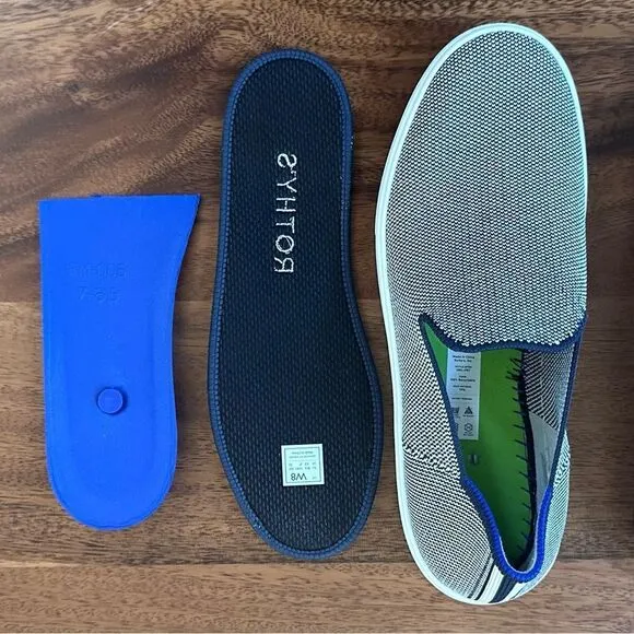 Rothy’s Slip on Sneakers in “Anchor”, Size 8