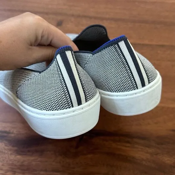 Rothy’s Slip on Sneakers in “Anchor”, Size 8
