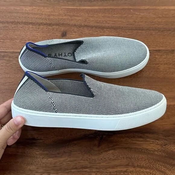 Rothy’s Slip on Sneakers in “Anchor”, Size 8