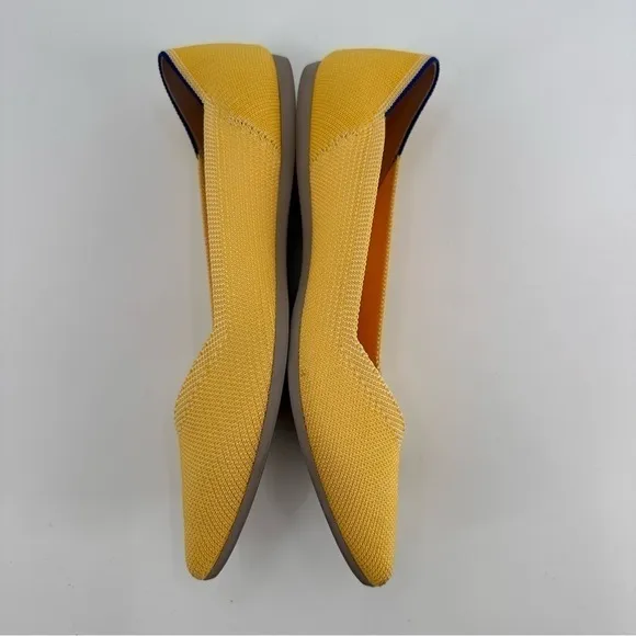 Rothy’s Sunshine Yellow Point Pointed Flats Size 9