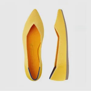 Rothy’s Sunshine Yellow Pointed Flats