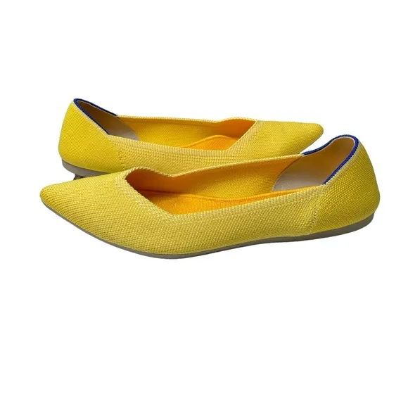 Rothy’s Sunshine Yellow Pointed Flats