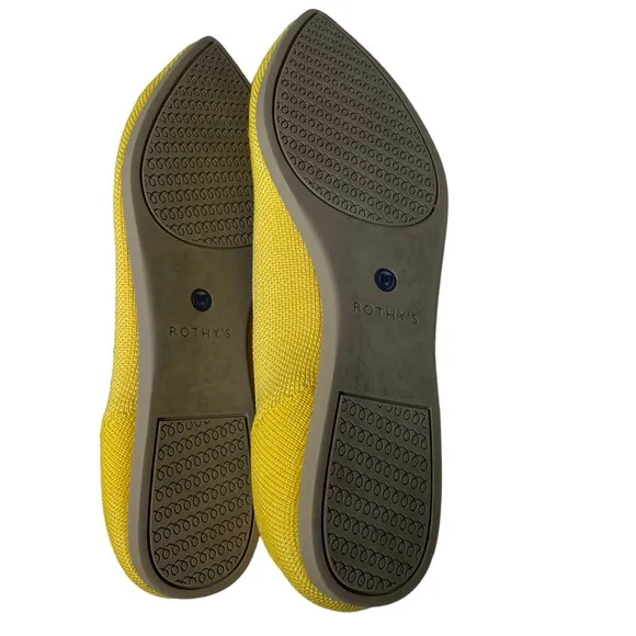 Rothy’s Sunshine Yellow Pointed Flats