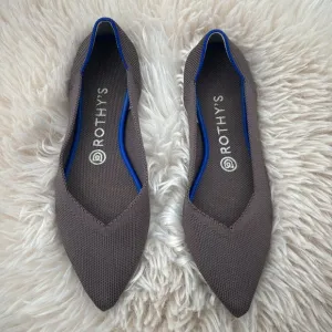 Rothy's Sz 8 The Point Flat Mink Dusty Purple Shoes Retired Color Pointed