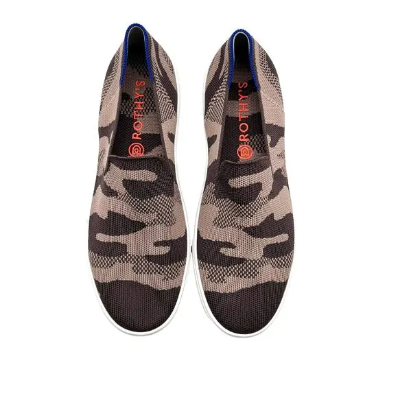 Rothy’s Taupe Camo Slip On Sneakers Women’s Size 11