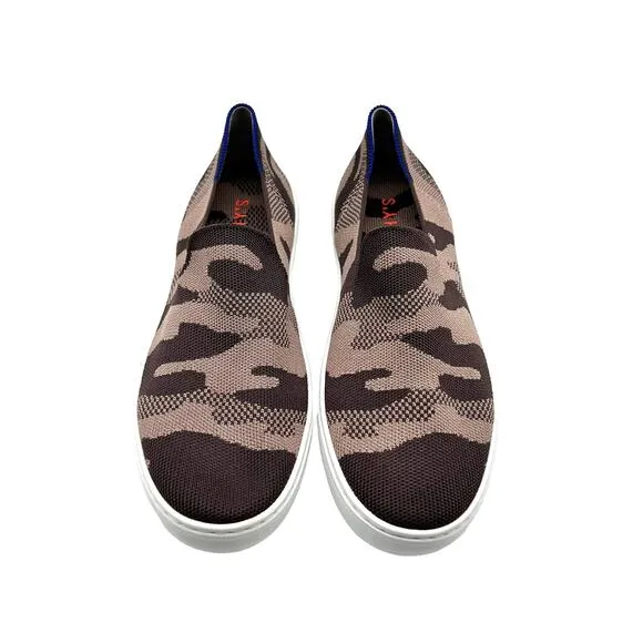 Rothy’s Taupe Camo Slip On Sneakers Women’s Size 11