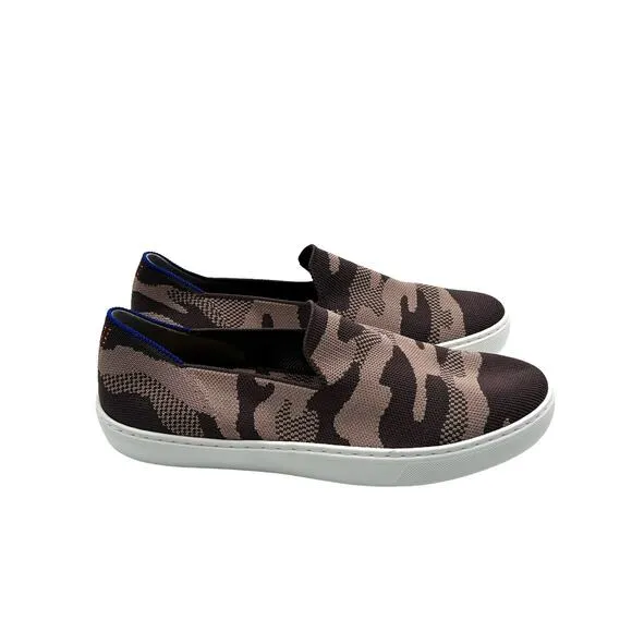 Rothy’s Taupe Camo Slip On Sneakers Women’s Size 11