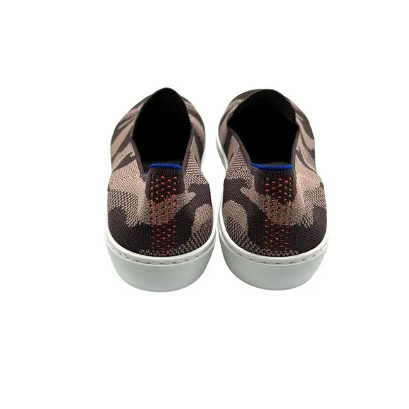 Rothy’s Taupe Camo Slip On Sneakers Women’s Size 8.5