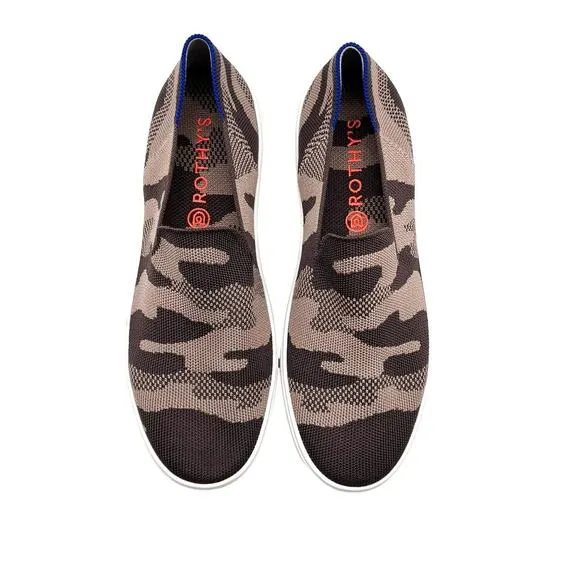 Rothy’s Taupe Camo Slip On Sneakers Women’s Size 8.5