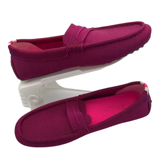 Rothy's The Driver Loafers in Raspberry, Women's Size 9.5, Excellent Condition