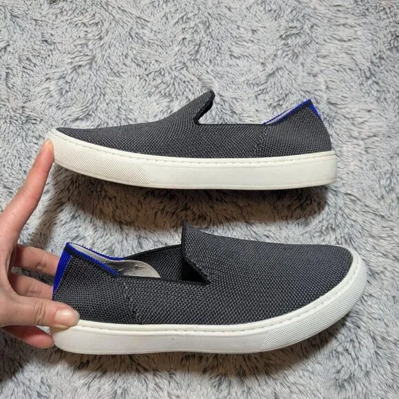 Rothy's The Kids Sneakers Slip On Gray Size 3 Rainbow