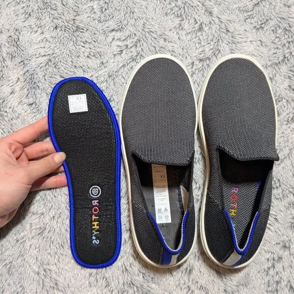 Rothy's The Kids Sneakers Slip On Gray Size 3 Rainbow