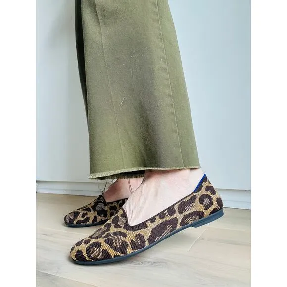 Rothy's The Lounge Loafer Metallic Cat Women's Size 8 NWOB Brown Gold Comfort