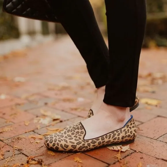 Rothy's The Lounge Loafer Spotted Cheetah Flats