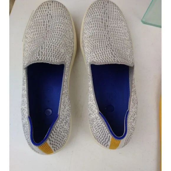 Rothy’s The Original Slip-On Fabric Sneakers in Opal Python Retired Size 8