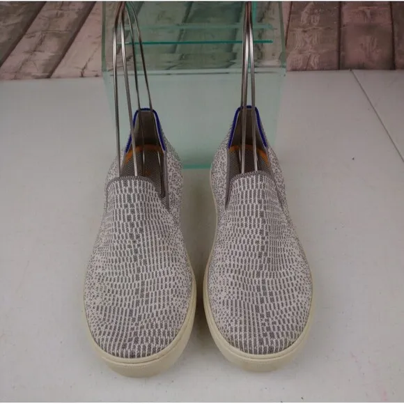 Rothy’s The Original Slip-On Fabric Sneakers in Opal Python Retired Size 8