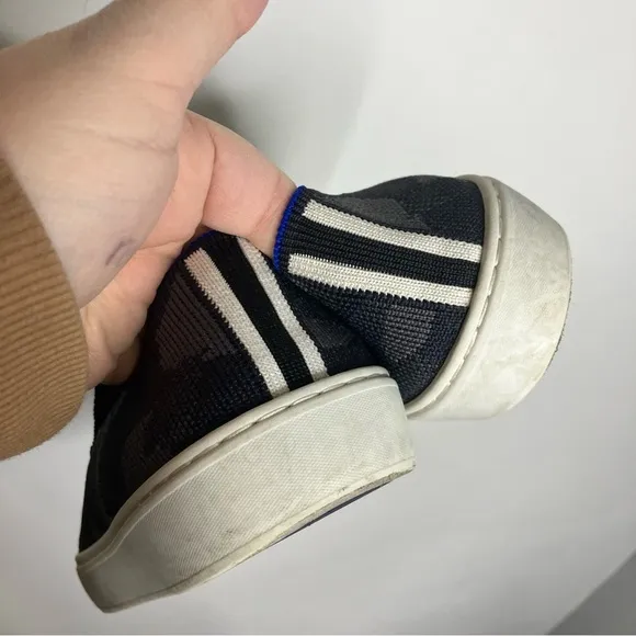 Rothy’s the original slip on sneakers dark gray camo pattern size 9.5
