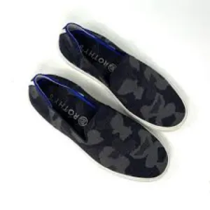 Rothy’s the original slip on sneakers dark gray camo pattern size 9.5