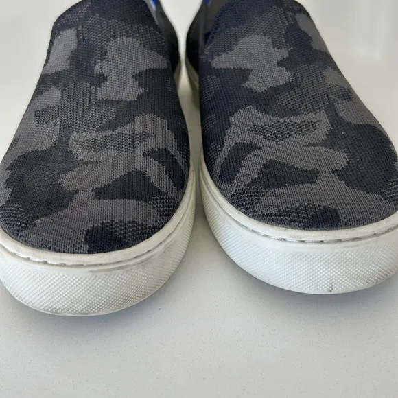 Rothy's The Original Slip On Sneakers in Gray Camo Print size 9.5