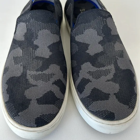 Rothy's The Original Slip On Sneakers in Gray Camo Print size 9.5