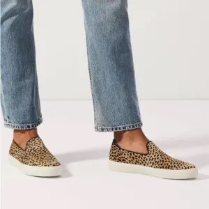 Rothy’s The Original Slip On Sneakers in Sahara Cat Leopard
