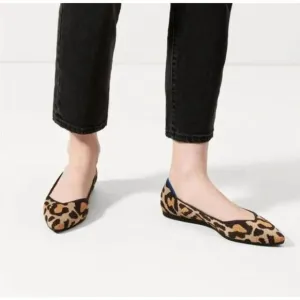 ROTHY'S The Point Comfy Pointed-Toe Knit Upper Slip-on Flats Size 9.5 NWOB