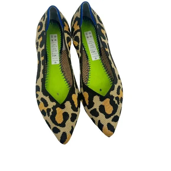 ROTHY'S The Point Comfy Pointed-Toe Knit Upper Slip-on Flats Size 9.5 NWOB