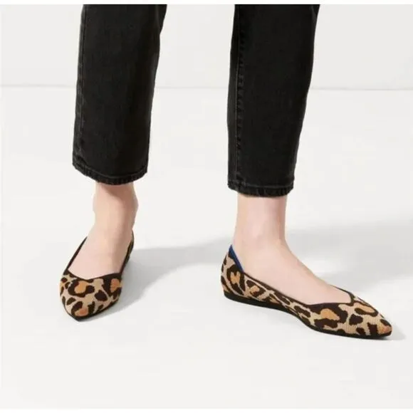 ROTHY'S The Point Comfy Pointed-Toe Knit Upper Slip-on Flats Size 9.5 NWOB