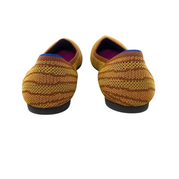 Rothy's The Point Flats Driftwood Brown Women's Size 9 Sustainable Comfortable