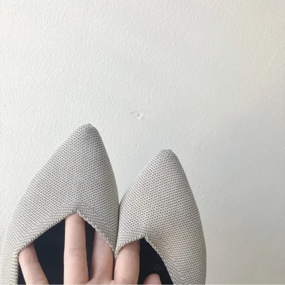 Rothy’s • The Point Flats in Diamond Twill Gray