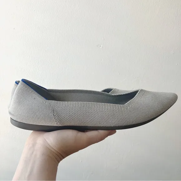 Rothy’s • The Point Flats in Diamond Twill Gray