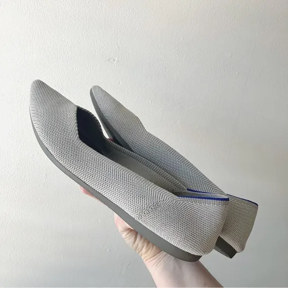 Rothy’s • The Point Flats in Diamond Twill Gray