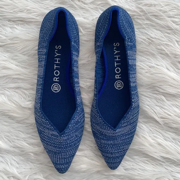 Rothy’s | The Point Flats in Indigo Heather