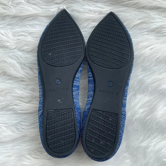 Rothy’s | The Point Flats in Indigo Heather