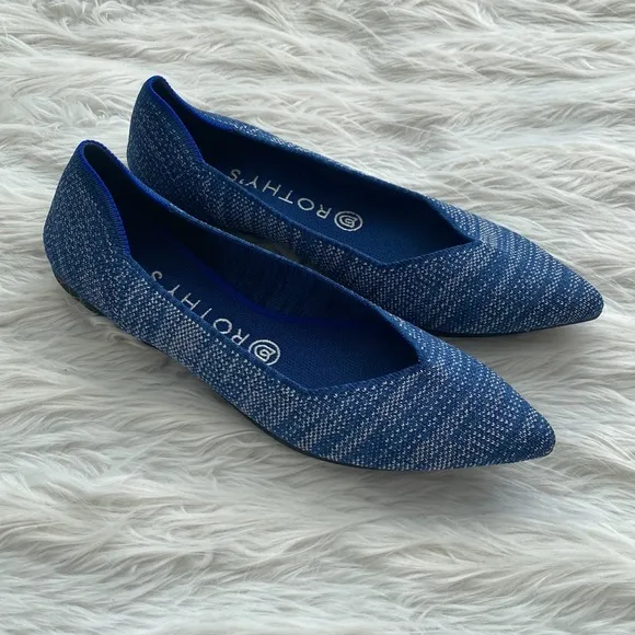 Rothy’s | The Point Flats in Indigo Heather