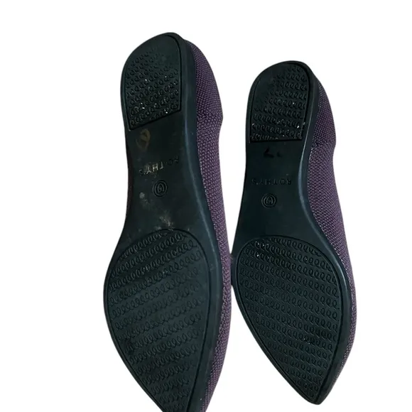 Rothy’s The Point Knit Ballet Flat | Maritime Purple | Size 7