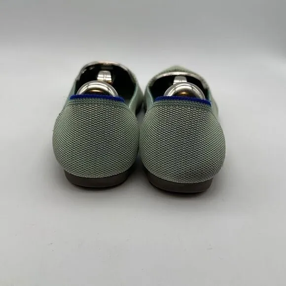 Rothy's The Point Limited Edition Mint Green Washable Comfort Flats Womens 7